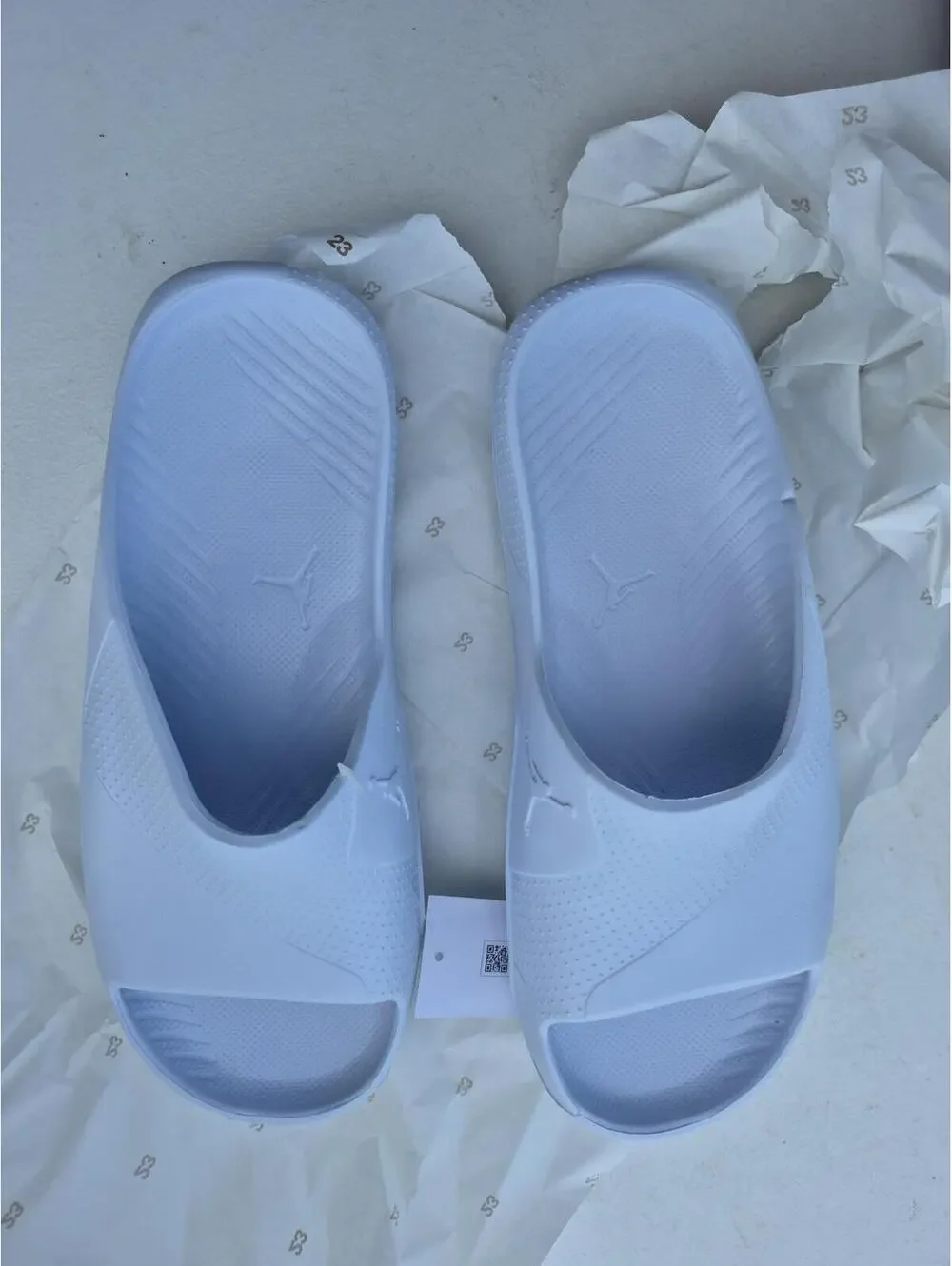 Jordan Post Slide Sandals White Size 9